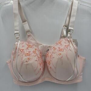 Parfait 42DD Petal Pink W Floral P5671 Women's Bra NWT‎